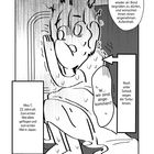 Illustration eines nervösen Charakters mit sprachlichen Einblendungen, die Flugerfahrungen beschreiben.