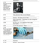 Es sind mehrere Artikel gelistet, darunter: "Unter Beobachtung", "Bouquets aus dem Jenseits", "Das allererste Video war ein Schock". Ein Schwarz-Weiß-Bild einer Frau mit Blumen und ein farbiges Bild mit einer Hand in einem blauen Handschuh, die Knochen berührt.