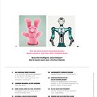 Seite 4 "INHALT": Links ein rosa Plüschtier. Rechts eine Roboterfigur. Überschrift zum Wissen über Gewohnheiten.