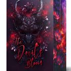 „The Devil's Bloom“ von Lea R. Eden, Black Edition. Ein kunstvolles, dunkles Design mit floralen Teufelsmotiven.