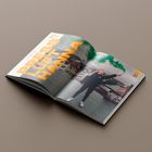 Text: "PRESSLUFTHANNA" in großem Gelb. Person mit grüner Rauchfackel auf einem Dach.