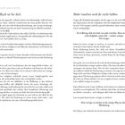 Das Bild zeigt zwei Textabschnitte: "Dieses Buch ist für dich" und "Mehr machen wird dir nicht helfen." Beide beschreiben, wie Überlastung vermieden werden kann. Ein Zitat hebt hervor, dass weniger zu tun der einzige Weg aus der Überlastung ist.
