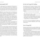 Text: „Was bedeutet eigentlich NLP?“ „Der Kern des Trinergy-NLP: Modelling“ „Was ist Trinergy-NLP?“ 
Seitenzahlen: 16, 17. 

Linke Seite erklärt NLP, rechte Seite beschreibt Trinergy-NLP.