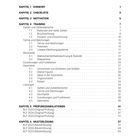 INHALT: Kapitel wie Vorwort, Checkliste, Training, mit Unterpunkten zu Mathematik und Prüfungen. Enthält Seitenzahlen.