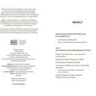 Links: Haftungsausschluss und Druckinformationen. Rechts: Inhaltsverzeichnis mit Kapiteln über Gefühle und deren Funktionen.