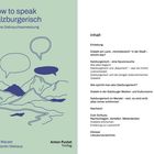 "How to speak Salzburgerisch: (K)eine Gebrauchsanweisung"; Autoren Peter Mauser, Konstantin Niehaus, Verlag Anton Pustet. Links Silhouette von Bergen und Sprechblasen, rechts Inhaltsverzeichnis.