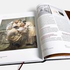 Texte: "Eindrücke des Umbaus", "Meister der Ärzteporträts", "Fig. 12". Illustration: Ärzte bei einer Operation, 1909.