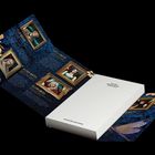 Texte: "Fenn Winter", "Decima Winter", "Giselle Winter", "Ailleera Winter". Illustrationen von Personen in Bilderrahmen.