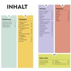 INHALT: Einführung, Highlights, Themen, Regionen, Reise-Infos. Die einzelnen Punkte enthalten Seitenzahlen.