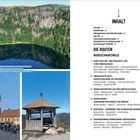 INHALT: Vorwort, Quickfinder, Routen Nordschwarzwald. Drei Bilder: See mit Wald, Altstadt mit Kirche, Schutzhütte mit Aussicht.