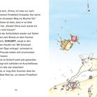 Links: Text über Sebi, der seinen Fischefreund holen will, und den Schlüürofanten, der Sachen einsaugt. Rechts: Illustrationen von Fischen und einem Elefantenwesen.