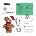 **Teddy Bär:** "Du bist zau-bär-haft!" Materialliste: Häkelnadel 2,75 mm, Garn, Füllwatte. Anleitung für Beine, Körper, Kopf.
