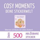 „COSY MOMENTS - DEINE STICKERWELT“: Dekoriere 3D-Räume. Über 500 ablösbare Sticker. Pastellfarben, süße Raumillustration.