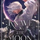 "RACHEL GILLIG", "THE KNAVE & THE MOON", "ROMAN". Frau mit weißem Haar, rote Augen, elegantes Kleid, Mond im Hintergrund.