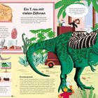 Furchterregende Fossilien. Ein T.rex mit vielen Zähnen. Gefiederter Dino. Sag mir, was du isst. Knochenpuzzle. Supernase. HAAATSCHIIII!