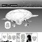 Kapitel 15: Über den Wolken. Ein großes Luftschiff fliegt; darunter unterhalten sich Figuren in einem Raum.