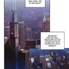 "New York, tief in der Nacht." "Irgendwo wird ein Deal gemacht." Skyline, nächtliche Szenerie; Menschen verhandeln drinnen.