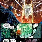 "Die Eröffnungsfeier des Orgham Place, Gotham City, jetzt." Ein Superhelden-Comic mit Batman in einer Großstadt bei Nacht.