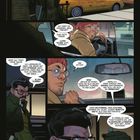 Comic mit mehreren Panels. Personen im Gespräch in einem Taxi. Ein Mann mit Brille hält ein leuchtendes Reagenzglas.