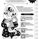 "Fatima (Sitara)" mit Begleittexten beschreibt eine Geschichte im 13. Jahrhundert. Illustriert wird ein Mädchen mit Buch.
