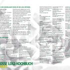 Da stehen Kapitel- und Rezepttitel aus einem Kochbuch, "Das große LOGI-Kochbuch INHALT". Es gibt Kategorien wie Interviews, Grundlagen, Rezepte und LOGI-Tipps. Zahlreiche Gerichte wie "Rote-Bete-Carpaccio", "Ricotta-Gnocchi", "Geflügelnudeln" und "Balsamico-Dressing" sind aufgelistet. Rechts unten steht "SEITE 3".