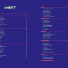 „Inhalt“ oben, Kategorien: Geflügel, Rind, Schwein, Fisch, Kartoffeln, Gemüse, Fingerfood, Süßes, Zutatenregister, Seitenzahlen.