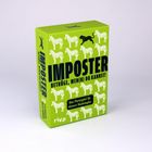 „IMPOSTER – Betrüge, wen(n) du kannst! Das Partyspiel für clevere Hochstapler.“ Grüne Box mit Zebra- und Tigerbildern.