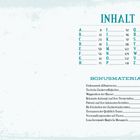 INHALT: Abschnitte A-Z mit Seitenzahlen, z.B. A...8, G...75.  
BONUSMATERIAL: Themen wie Alltagswesen, Zaubertrankzutaten.
