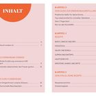 Inhalt mit Kapiteln zu Ernährung, Rezepten und hormoneller Balance. Enthält thematische Übersichten und Seitenzahlen.