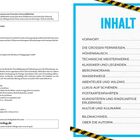 INHALT: Vorwort, Die großen Fernreisen, Höhenrausch, Technische Meisterwerke, Klassiker, Wasserwege, Abenteuer und mehr.