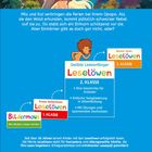 Mia und Kai verbringen die Ferien bei ihrem Opapa. Ein Einhorn steht schützend vor ihnen im Wald. Leselöwen für Kinder.