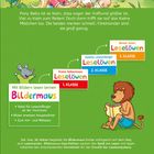 "Pony Bella ist so klein, dass sogar der Hofhund größer ist. Viel zu klein zum Reiten! Doch dann trifft sie..."

Illustration: Ein Mädchen und ein Pony in einer Wiese. Ein Löwe liest ein Buch.