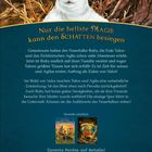 Nur die hellste Magie kann den Schatten besiegen. Ein weißes Eichhorn mit Krone vor Ästen und Dornen.