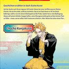Ein Manga-Cover mit Texten über Akane, eine Geschichte und "Chocho Konjakutei". Darunter eine Illustration eines Mannes im Kimono.