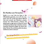 Ein Manga-Cover. Text: "Ein Nachbar zum Vernaschen." Darunter bunte Illustration von zwei Personen, Luftblasen und Fledermäusen.