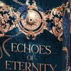 „P.J. Ried, Echoes of Eternity, Loewe Intense“. Verzierungen in Gold und Blau mit floralen und künstlerischen Motiven.