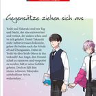 ISBN 978-3-7432-2607-4. Gegensätze ziehen sich aus. Zwei Jungen, einer hält den anderen an der Hand und trägt Bücher.