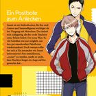 „Ein Postbote zum Anlecken“. Zwei stilisierte Figuren, die sich freundlich ansehen, auf gelbem Hintergrund.