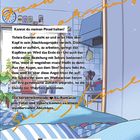 "Kannst du meinen Pinsel halten?" beschreibt eine herzerwärmende BL-Romanze vor blauem Schlafzimmer mit Pflanzen und Küchenszene.