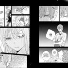Ein Manga mit emotionaler Szene: Eine Umarmung, Tränen und inneren Gedanken über Schutz und Verlust.