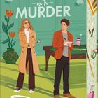 „FLIRTING with MURDER“ oben, „AMANDA SELLET“ unten. Illustration: Frau mit Lupe, Mann mit Notizblock vor Billardtisch.