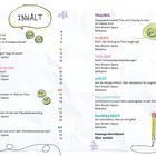 Inhalt mit Kapiteln: Neugier 16, Überraschung 30, Wut 44, Glück 54, Mut 64, Traurig 78, Albern 90, Verliebt 100, Angst 122. Bunte Kritzeleien.