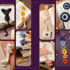 INHALT: Vorwort 7, Grundlagen 9, Projekte 21. Kreative Lesezeichen in Form von Tierfiguren und Mustern.