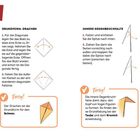 "Grundlagen: Generelles, Grundform: Drachen. Innere/Äußere Gegenbruchfalte. Anleitungen zur Papierfaltung."