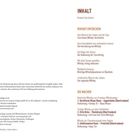 INHALT: Vorwort des Autors. WHISKY ENTDECKEN: Geschichte 16, Genuss 23, Holz 30, Verkostung 36, Genüsse 46, Regional 48. DIE MACHER: 52. Hinweis zur Sorgfalt.