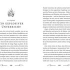 14. Kapitel: Ein explosiver Unterricht. Illustration eines Schlosses. Seitenzahlen 142 und 143. Text beschreibt eine Lehrerin und magische Übungen.