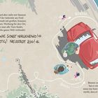 Text: "Vielfalt, wie sonst nirgendwo! Einzigartig! Neustadt Zoo!"

Obenansicht eines Mannes neben einem roten Auto. Illustration.