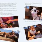 Texte über Piraten, ein Baby namens Mo, und wie die Seemänner es umsorgen. Illustrationen von Szenen mit Mo und Crew.