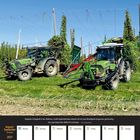 Doppelte Schlagkraft: Zwei Deutz-Fahr Traktoren ernten Hopfen. Kalender August/September 2027, Woche 35.