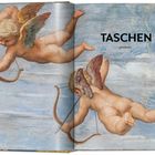 "TASCHEN presents" steht in schwarzem Text. Zwei Engel mit Bögen fliegen in der Luft.